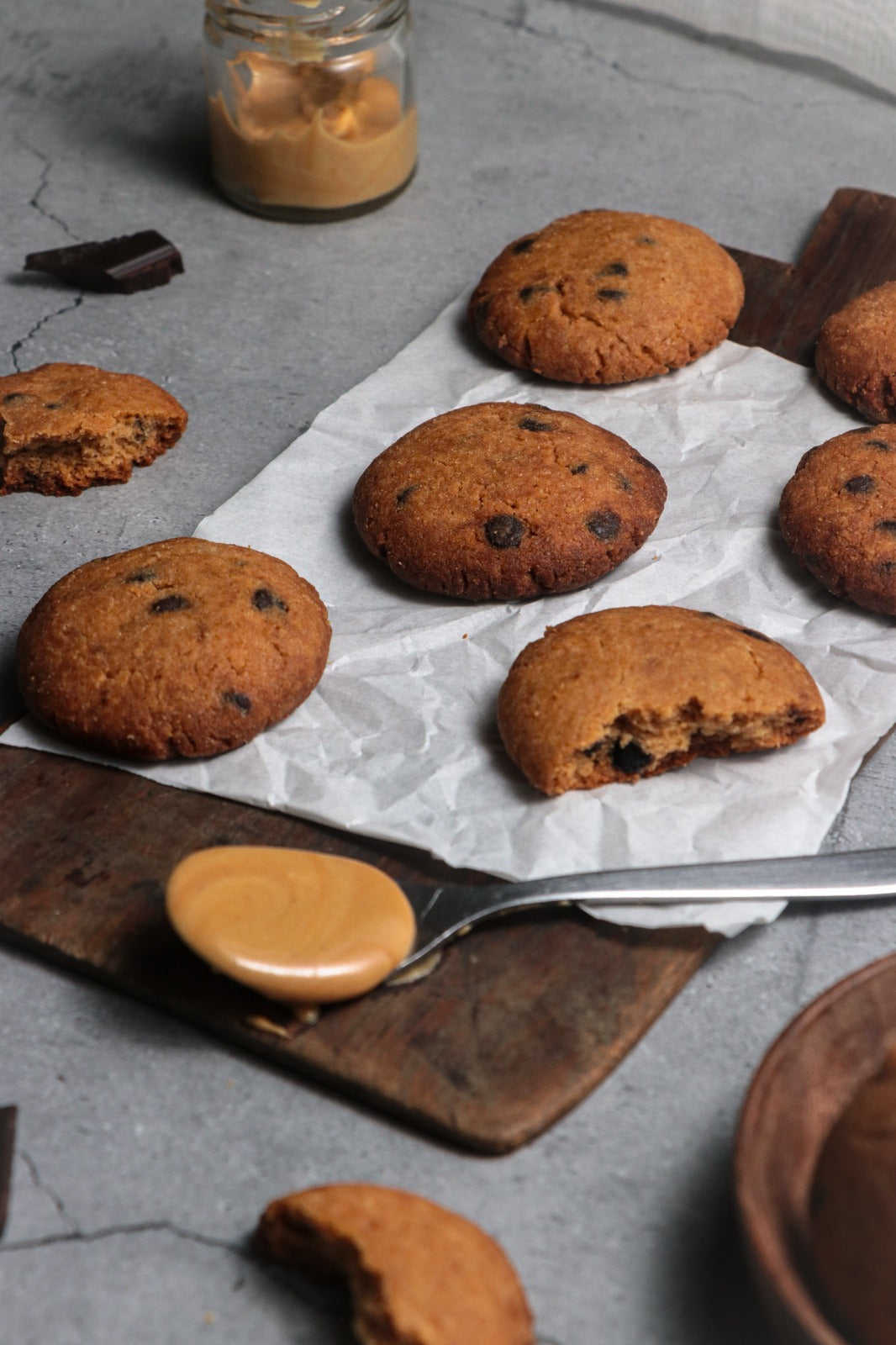 Peanut Butter Choco Chip cookies