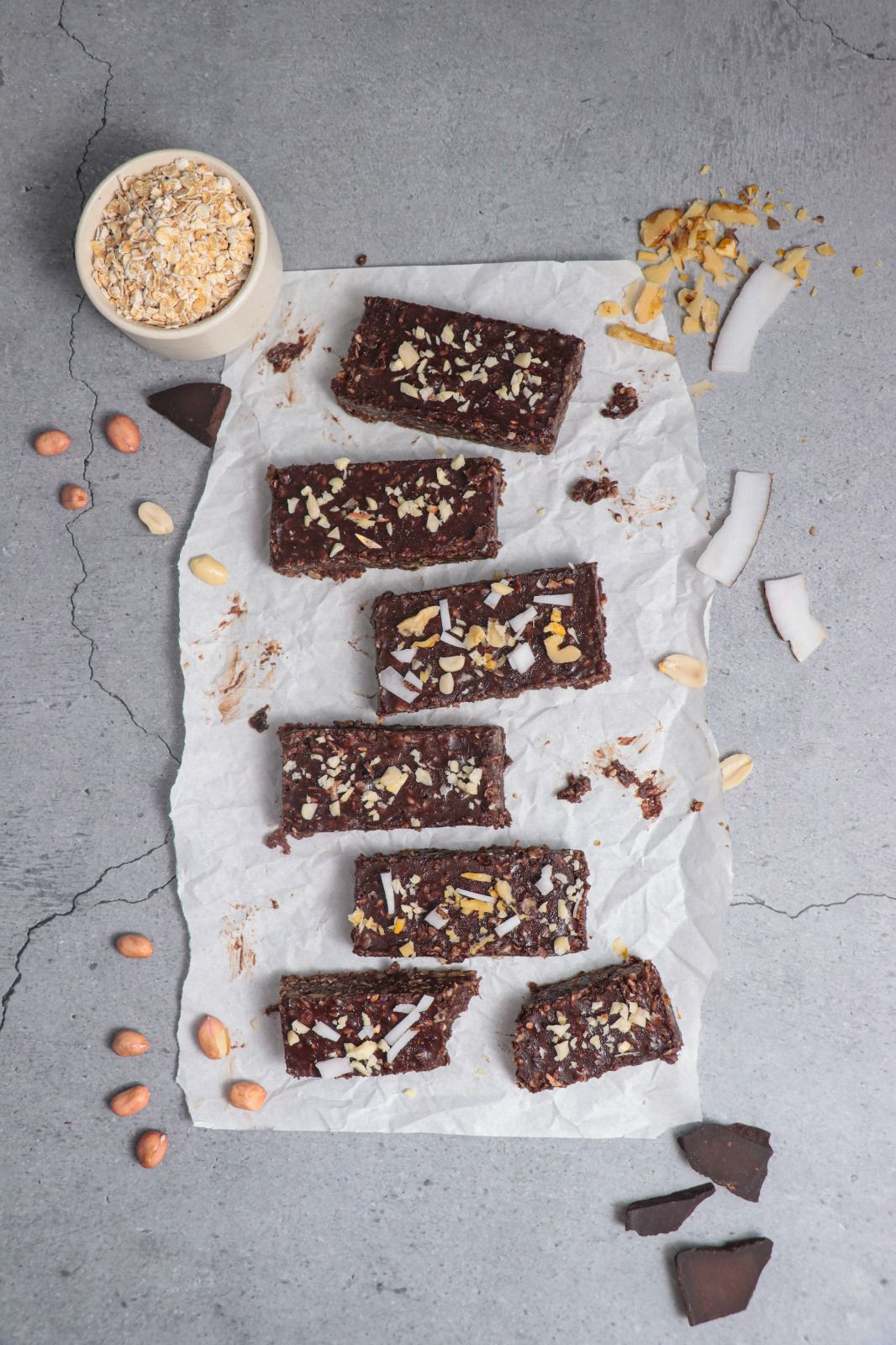 Peanut butter chocolate energy bars